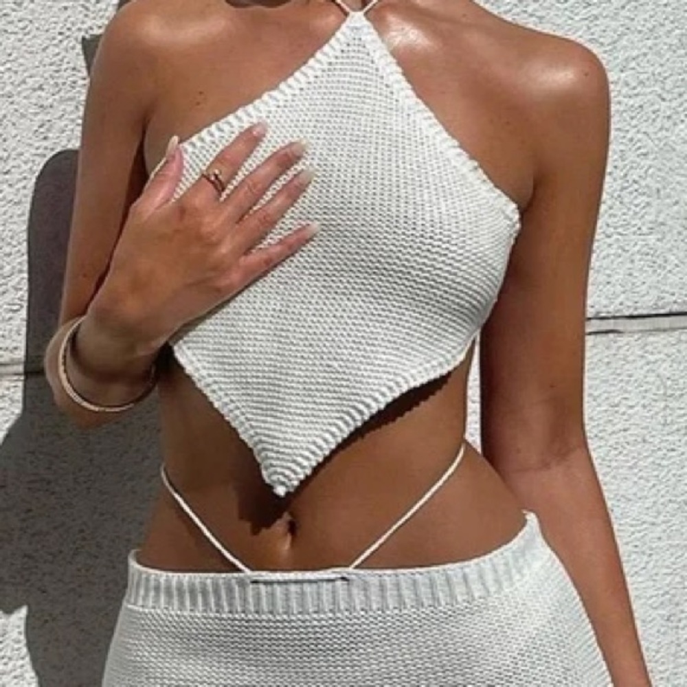 White Fox Boutique Crochet Halter
